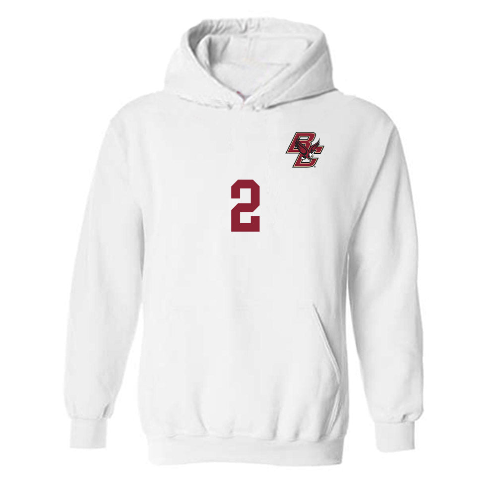 Boston College - NCAA Men's Soccer : Patrick Reddy - Replica Shersey Hooded Sweatshirt