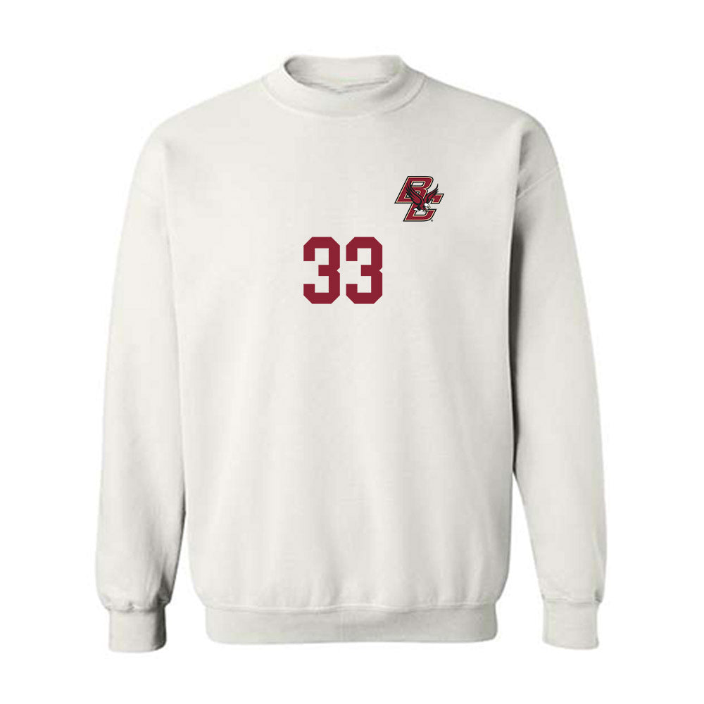 Boston College - NCAA Women's Soccer : Faith Fenwick - Replica Shersey Crewneck Sweatshirt-0