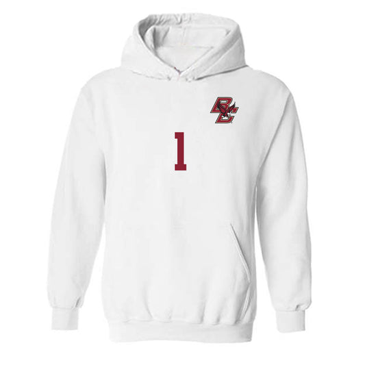 Boston College - NCAA Men's Soccer : Patrick Donovan - Replica Shersey Hooded Sweatshirt-0