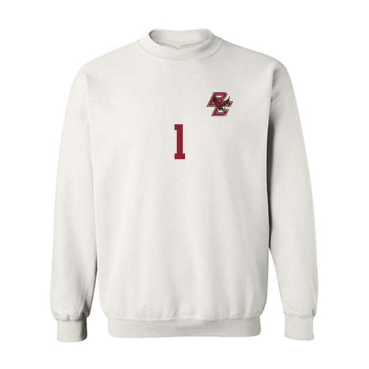 Boston College - NCAA Women's Soccer : Wiebke Willebrandt - Replica Shersey Crewneck Sweatshirt