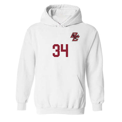 Boston College - NCAA Men's Soccer : Bryce Copeland-Del Toro - Replica Shersey Hooded Sweatshirt-0