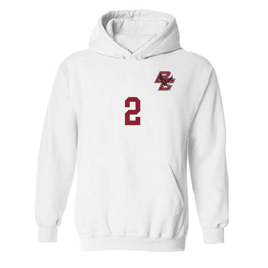 Boston College - NCAA Women's Soccer : Aasha McLyn - Replica Shersey Hooded Sweatshirt-0