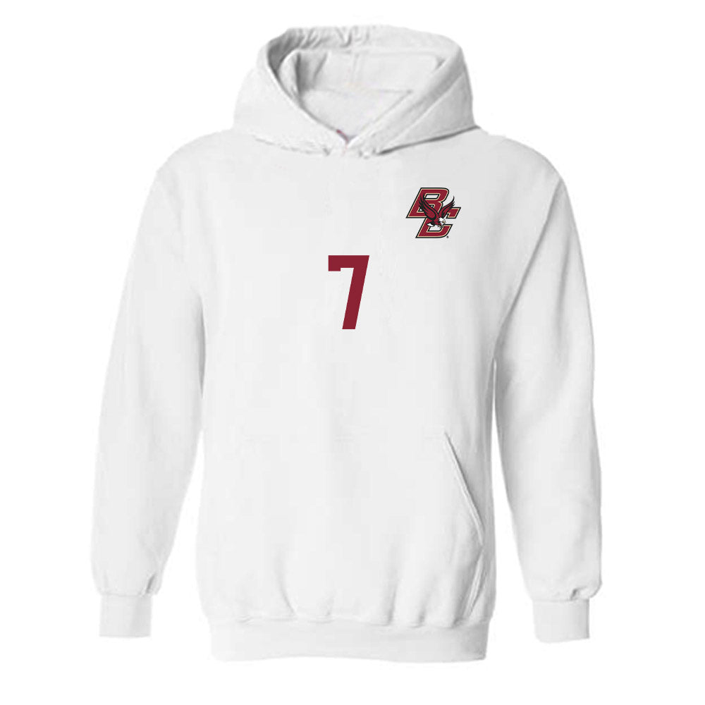 Boston College - NCAA Men's Soccer : Sander Martinsen-Wold - Replica Shersey Hooded Sweatshirt