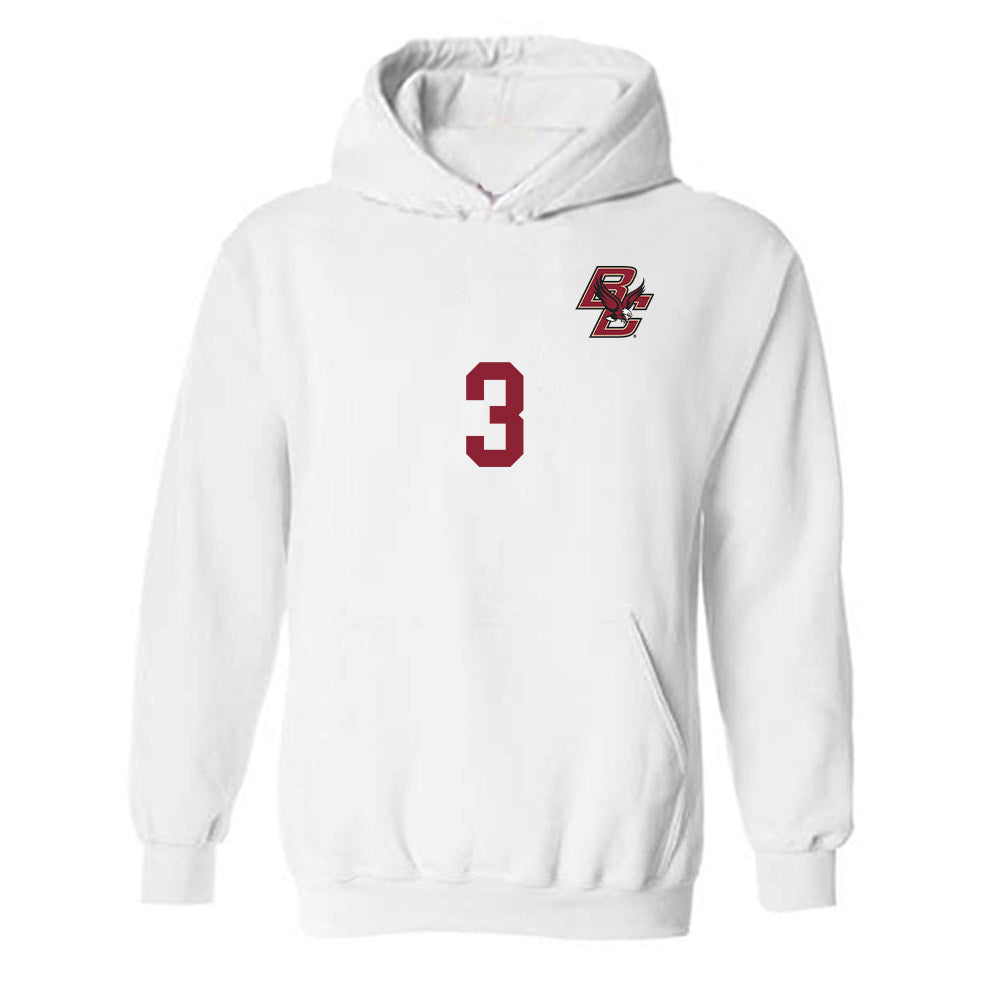 Boston College - NCAA Women's Soccer : Casey Van Pelt - Replica Shersey Hooded Sweatshirt-0