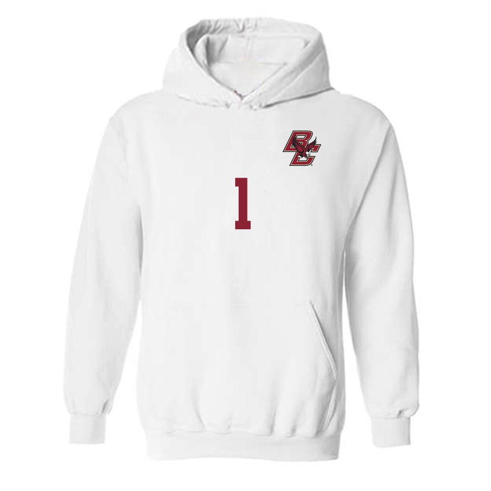 Boston College - NCAA Women's Soccer : Olivia Shippee - Replica Shersey Hooded Sweatshirt-0
