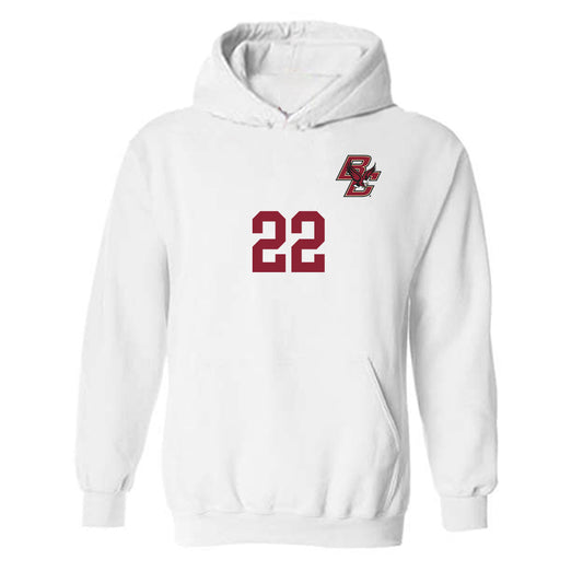 Boston College - NCAA Women's Soccer : Dylan Lochhead - Replica Shersey Hooded Sweatshirt-0