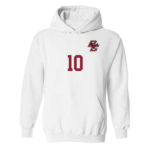 Boston College - NCAA Men's Soccer : Eligio Guarino - Replica Shersey Hooded Sweatshirt