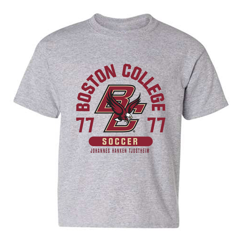 Boston College - NCAA Men's Soccer : Johannes Hanken Tjostheim - Classic Fashion Shersey Youth T-Shirt-0