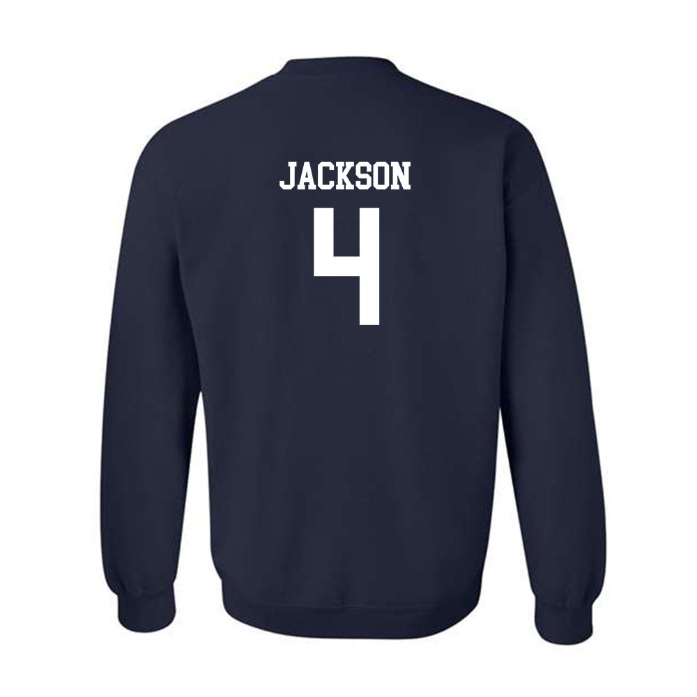 Drake - NCAA Men's Basketball : Isaiah Jackson - Generic Shersey Crewneck Sweatshirt-1