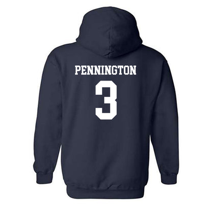 Drake - NCAA Women's Soccer : Alanna Pennington - Generic Shersey Hooded Sweatshirt-1