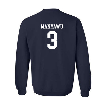 Drake - NCAA Men's Basketball : Cameron Manyawu - Generic Shersey Crewneck Sweatshirt-1