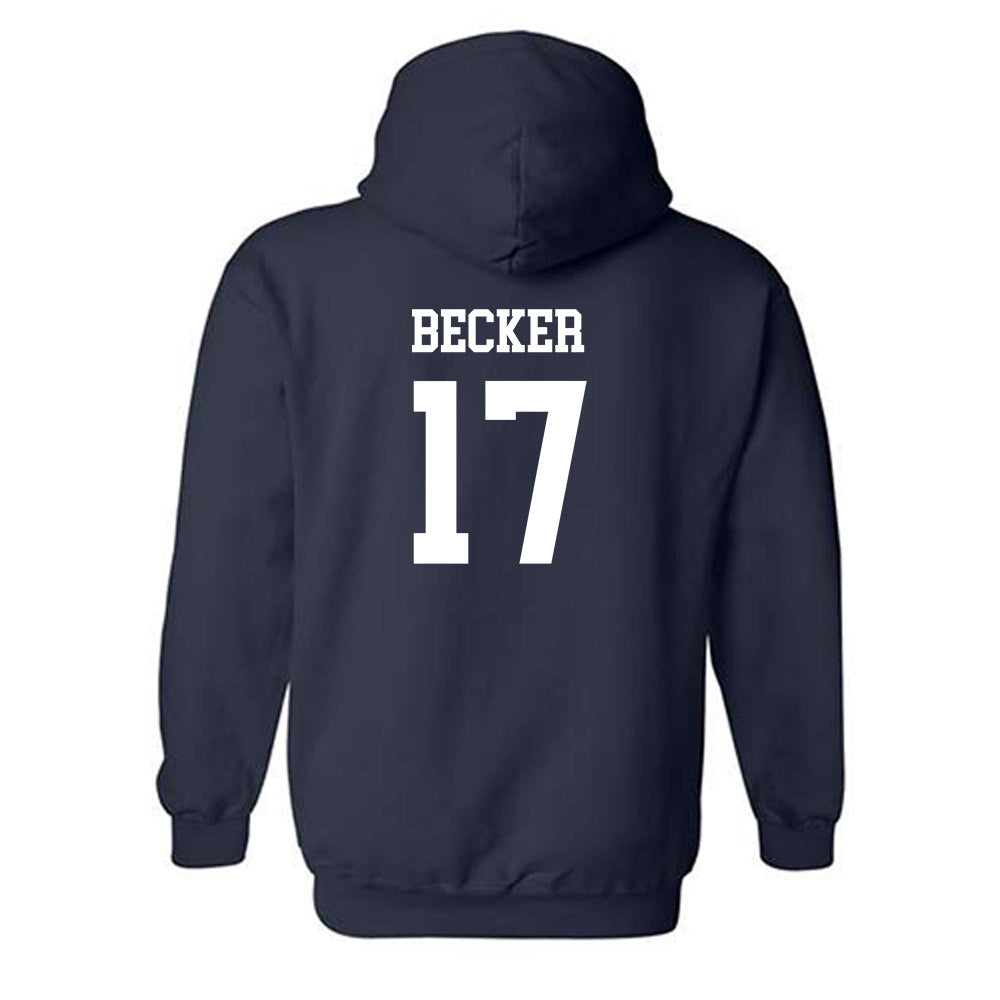 Drake - NCAA Women's Basketball : Anna Becker - Generic Shersey Hooded Sweatshirt-1