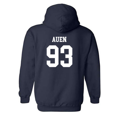 Drake - NCAA Football : Jacob Auen - Generic Shersey Hooded Sweatshirt-1