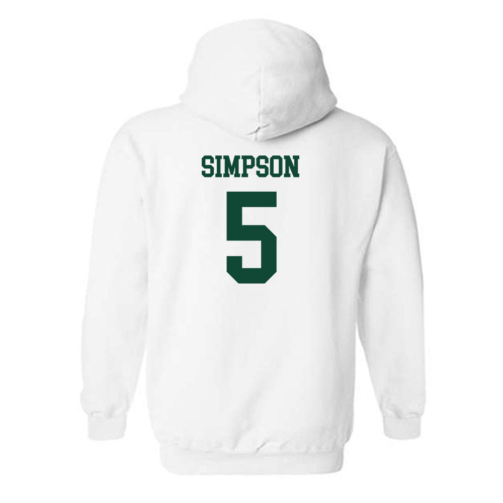 Hawaii - NCAA Women's Soccer : Riley Simpson - Replica Shersey Hooded Sweatshirt-1