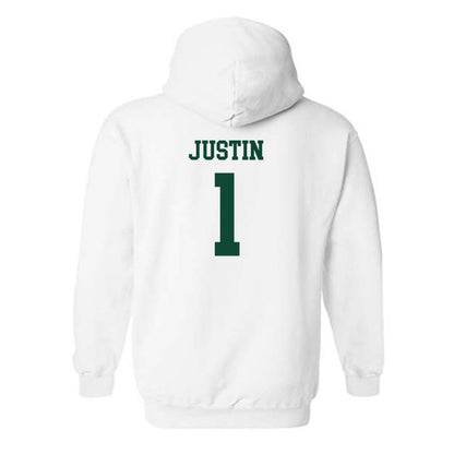 Hawaii - NCAA Women's Soccer : Kennedy Justin - Replica Shersey Hooded Sweatshirt-1