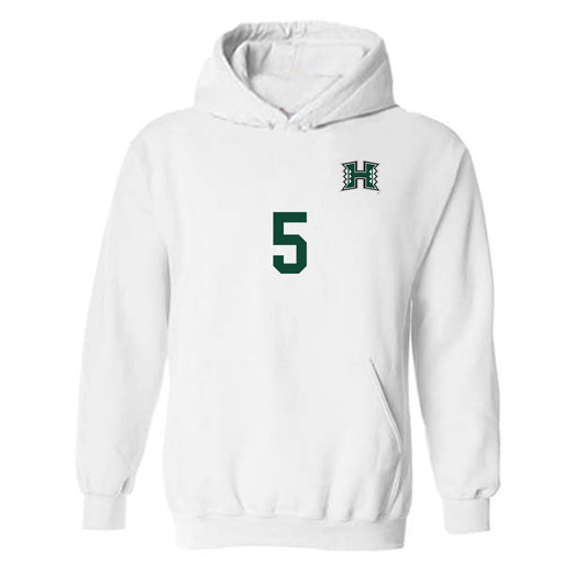 Hawaii - NCAA Women's Soccer : Riley Simpson - Replica Shersey Hooded Sweatshirt