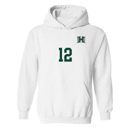 Hawaii - NCAA Women's Soccer : Krista Peterson - Replica Shersey Hooded Sweatshirt-0