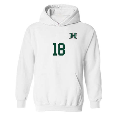 Hawaii - NCAA Women's Soccer : Brianna Chirpich - Replica Shersey Hooded Sweatshirt-0