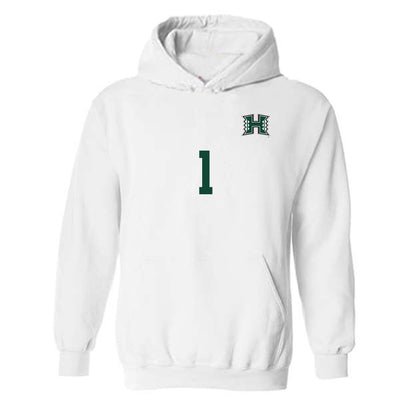 Hawaii - NCAA Women's Soccer : Kennedy Justin - Replica Shersey Hooded Sweatshirt