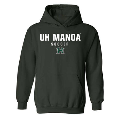Hawaii - NCAA Women's Soccer : Krista Peterson - Classic Shersey Hooded Sweatshirt-0