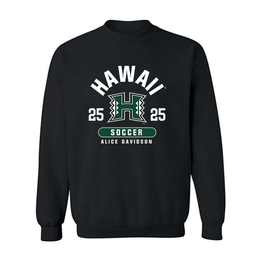 Hawaii - NCAA Women's Soccer : Alice Davidson - Classic Fashion Shersey Crewneck Sweatshirt-0