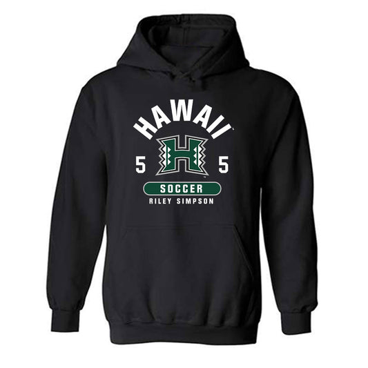 Hawaii - NCAA Women's Soccer : Riley Simpson - Classic Fashion Shersey Hooded Sweatshirt-0