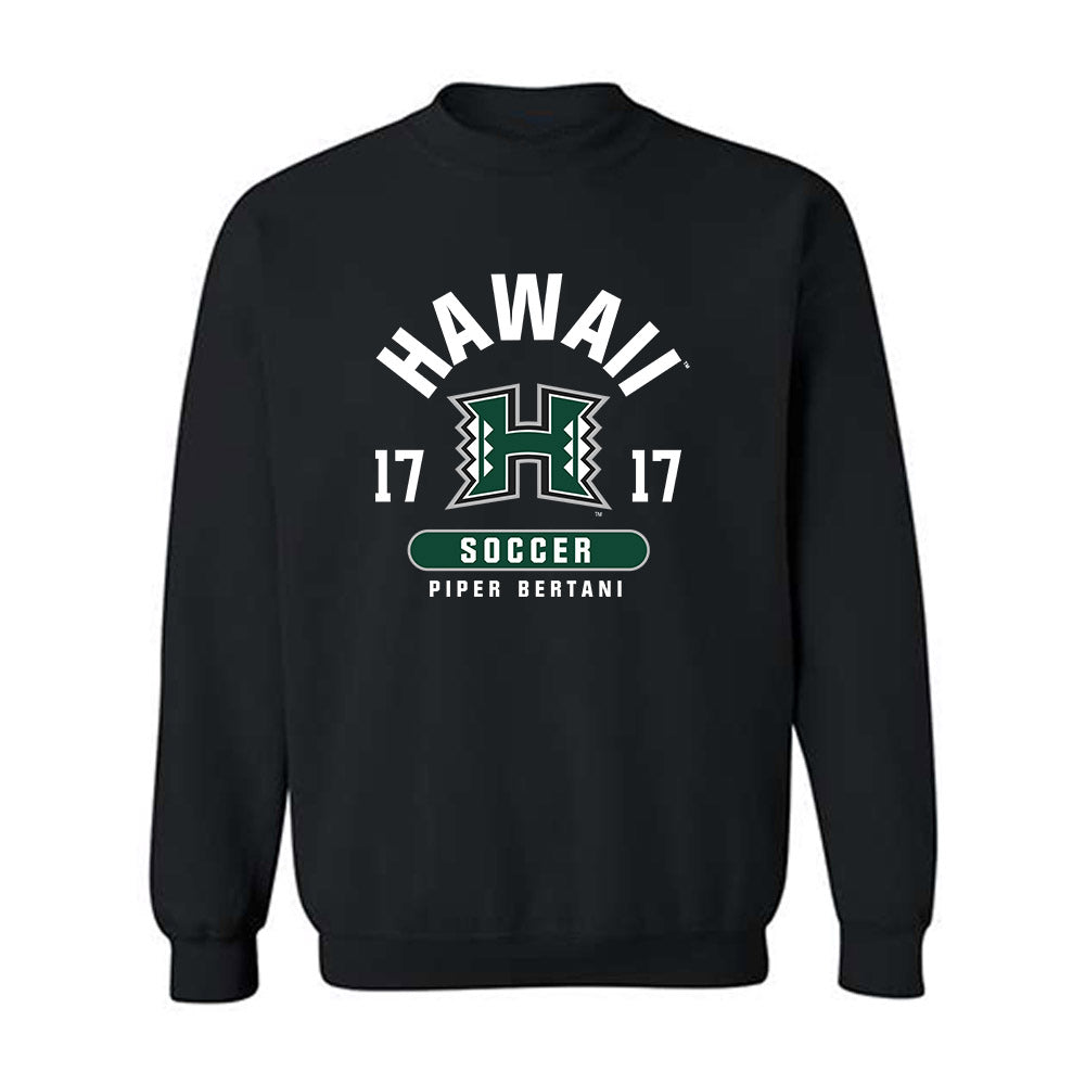 Hawaii - NCAA Women's Soccer : Piper Bertani - Classic Fashion Shersey Crewneck Sweatshirt-0