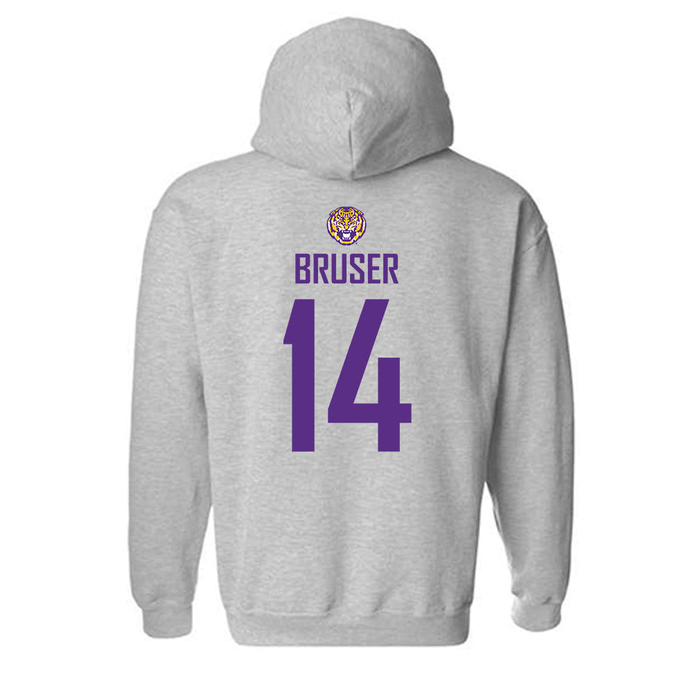 LSU - NCAA Women's Soccer : Annaleigh Bruser - Generic Shersey Hooded Sweatshirt-1