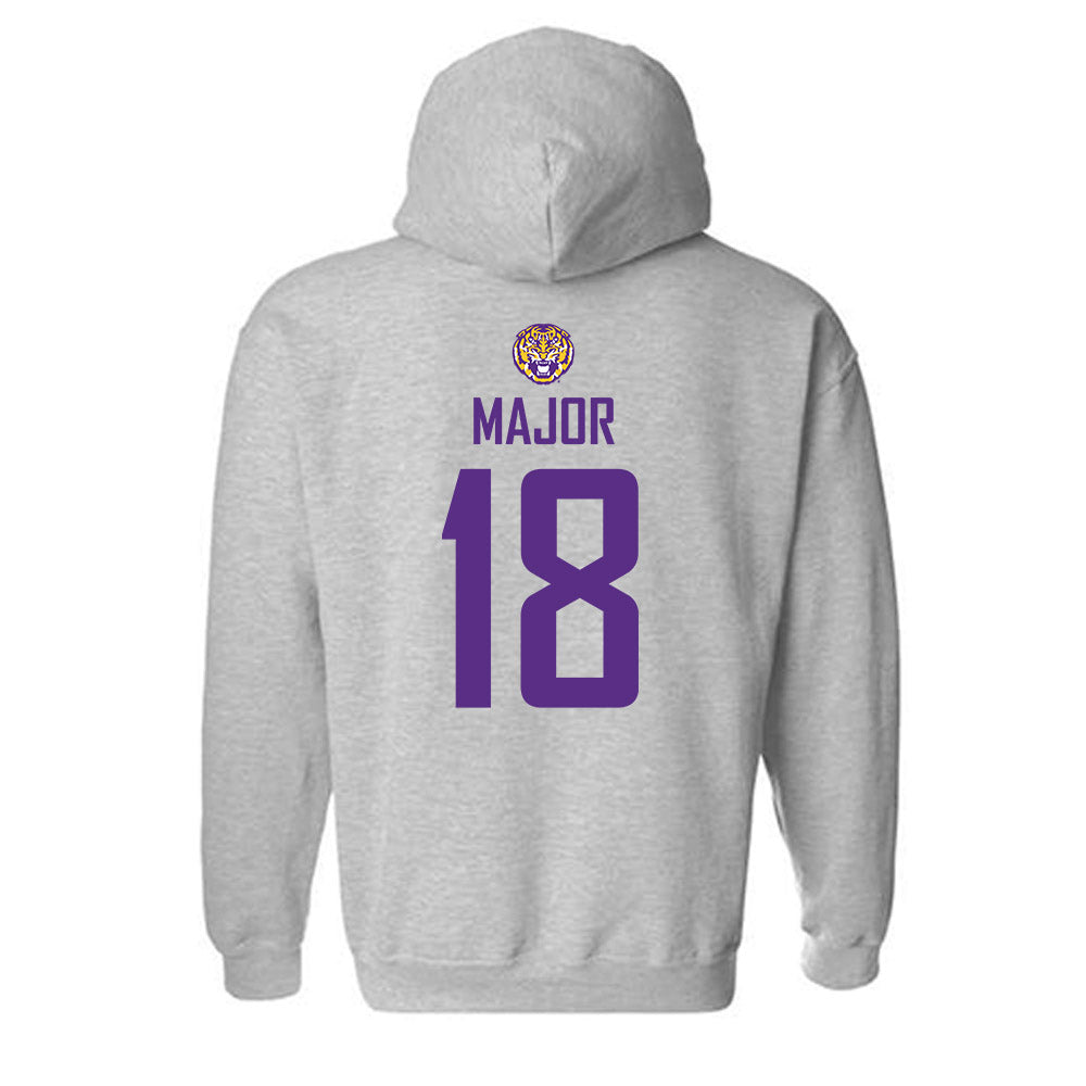 LSU - NCAA Women's Soccer : Kelsey Major - Generic Shersey Hooded Sweatshirt-1