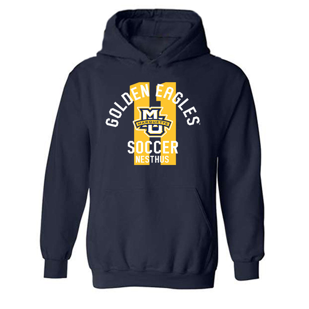 Marquette - NCAA Men's Soccer : Lucas Nesthus - Classic Fashion Shersey Hooded Sweatshirt-0