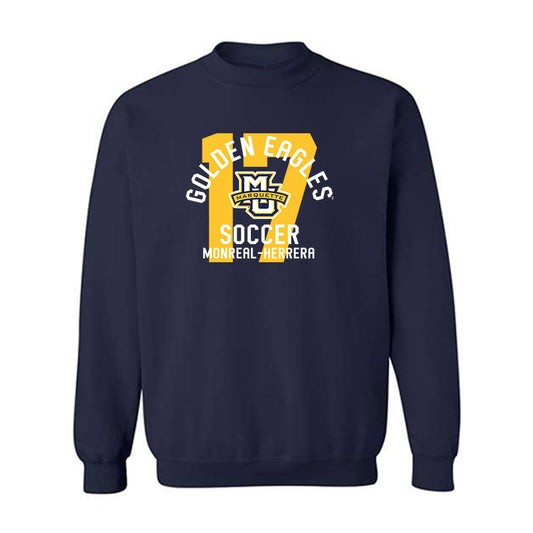 Marquette - NCAA Men's Soccer : Jonathan Monreal-Herrera - Classic Fashion Shersey Crewneck Sweatshirt-0