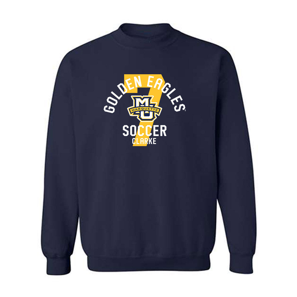 Marquette - NCAA Women's Soccer : Kiara Clarke - Classic Fashion Shersey Crewneck Sweatshirt