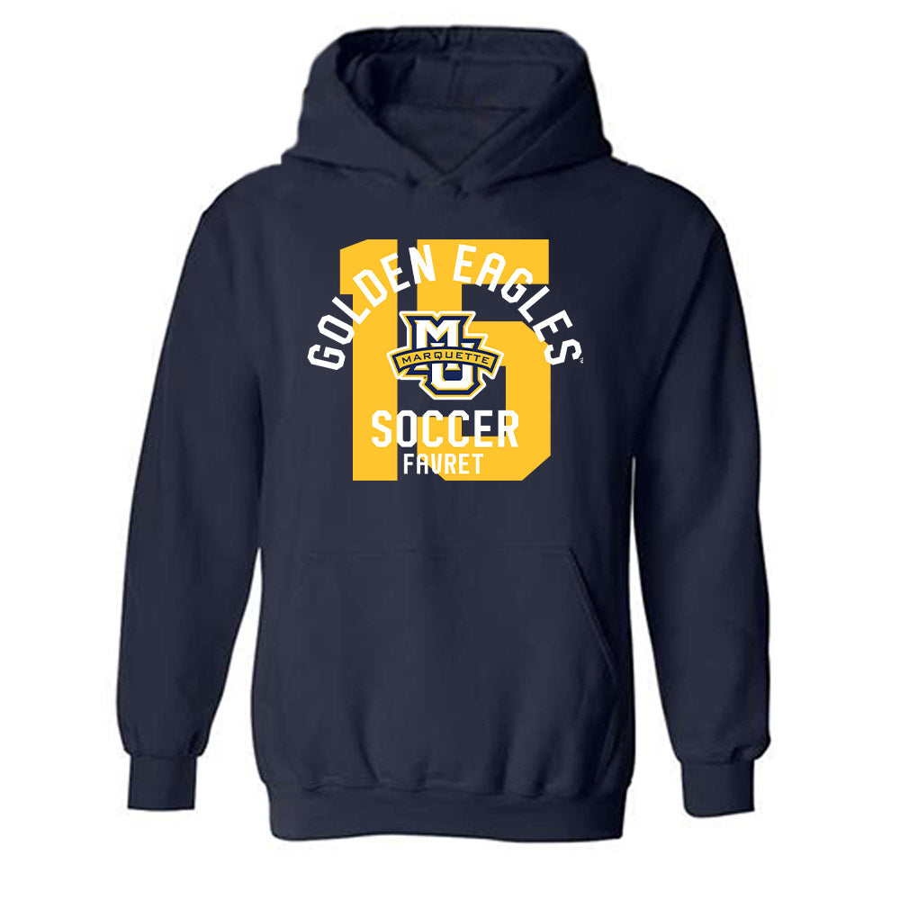 Marquette - NCAA Women's Soccer : Cecilia Favret - Classic Fashion Shersey Hooded Sweatshirt