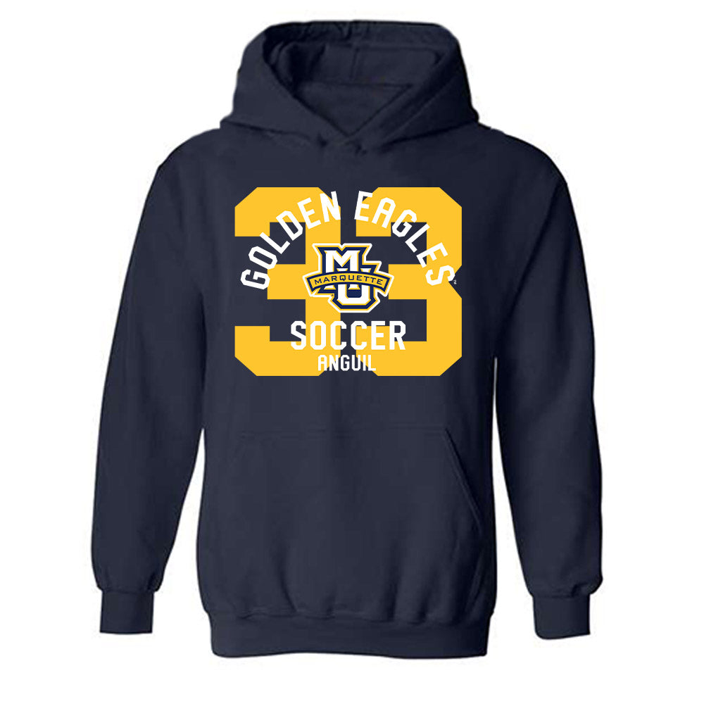 Marquette - NCAA Men's Soccer : Gabriel Anguil - Classic Fashion Shersey Hooded Sweatshirt