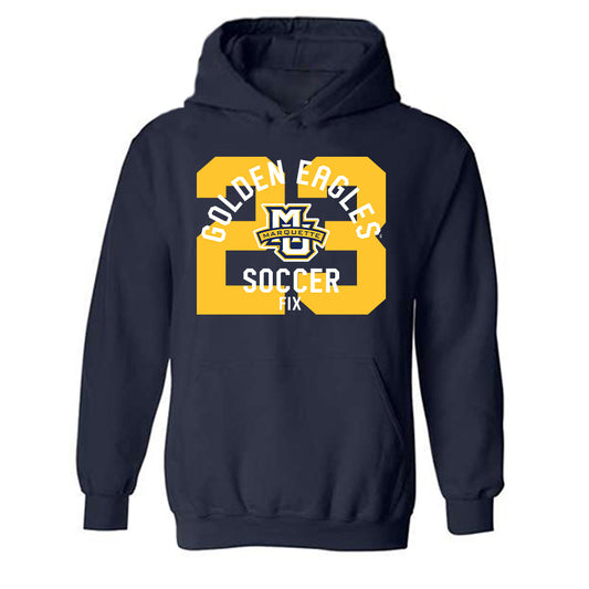 Marquette - NCAA Women's Soccer : Emily Fix - Classic Fashion Shersey Hooded Sweatshirt-0