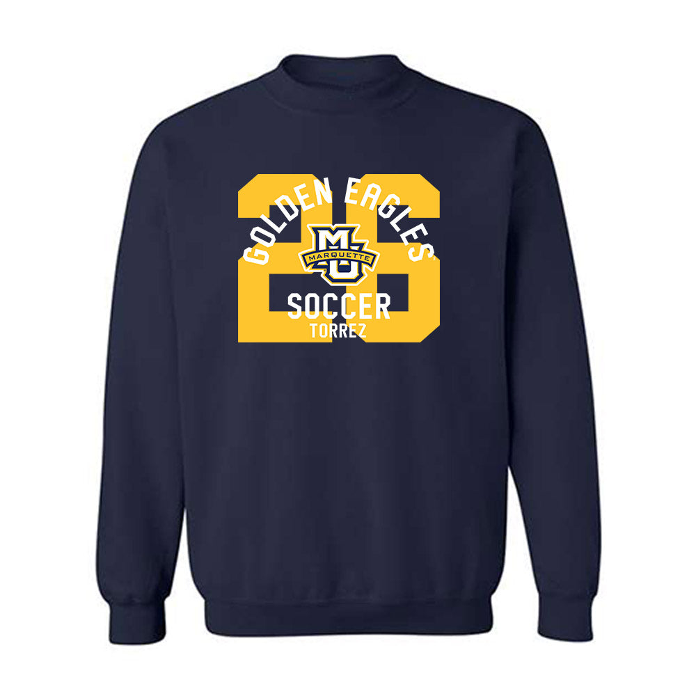 Marquette - NCAA Men's Soccer : Hudson Torrez - Classic Fashion Shersey Crewneck Sweatshirt-0