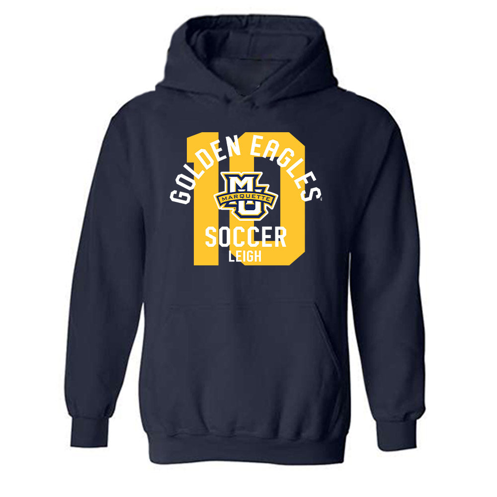 Marquette - NCAA Women's Soccer : Jocelyn Leigh - Classic Fashion Shersey Hooded Sweatshirt-0