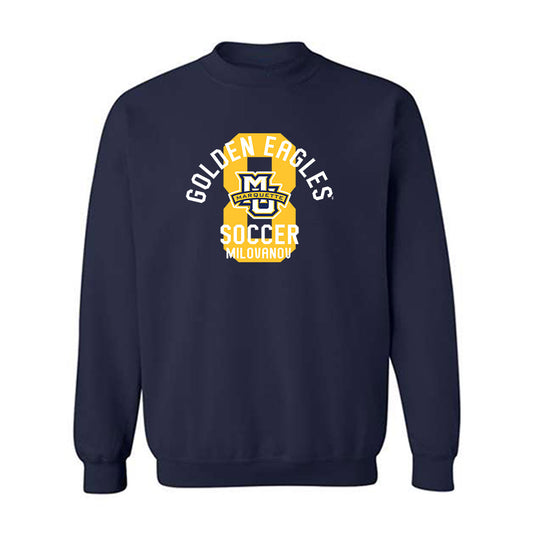 Marquette - NCAA Men's Soccer : Justin Milovanov - Classic Fashion Shersey Crewneck Sweatshirt-0