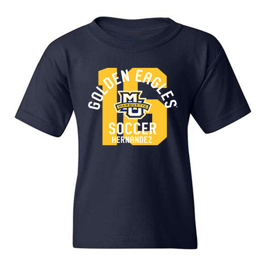 Marquette - NCAA Women's Soccer : Olivia Hernandez - Classic Fashion Shersey Youth T-Shirt-0