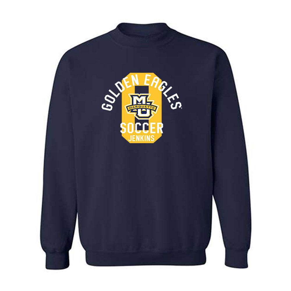 Marquette - NCAA Women's Soccer : Anna Jenkins - Classic Fashion Shersey Crewneck Sweatshirt-0