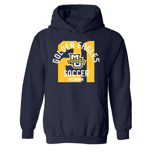 Marquette - NCAA Women's Soccer : Kiley McMinn - Classic Fashion Shersey Hooded Sweatshirt-0