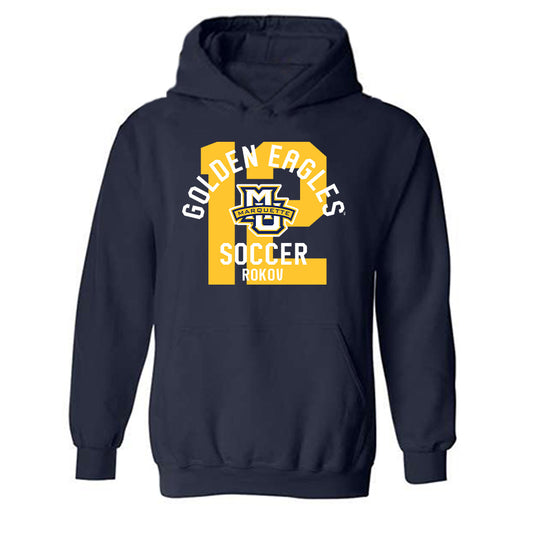 Marquette - NCAA Men's Soccer : Gabriel Rokov - Classic Fashion Shersey Hooded Sweatshirt