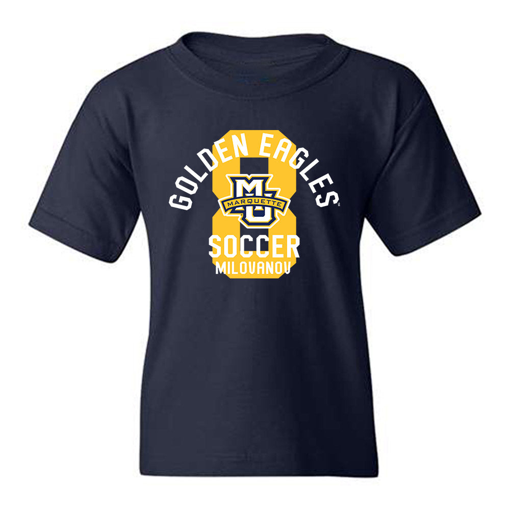 Marquette - NCAA Men's Soccer : Justin Milovanov - Classic Fashion Shersey Youth T-Shirt-0