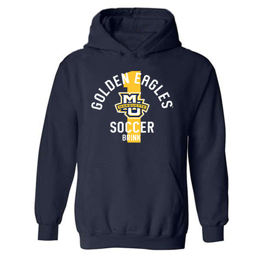 Marquette - NCAA Men's Soccer : Marten Brink - Classic Fashion Shersey Hooded Sweatshirt