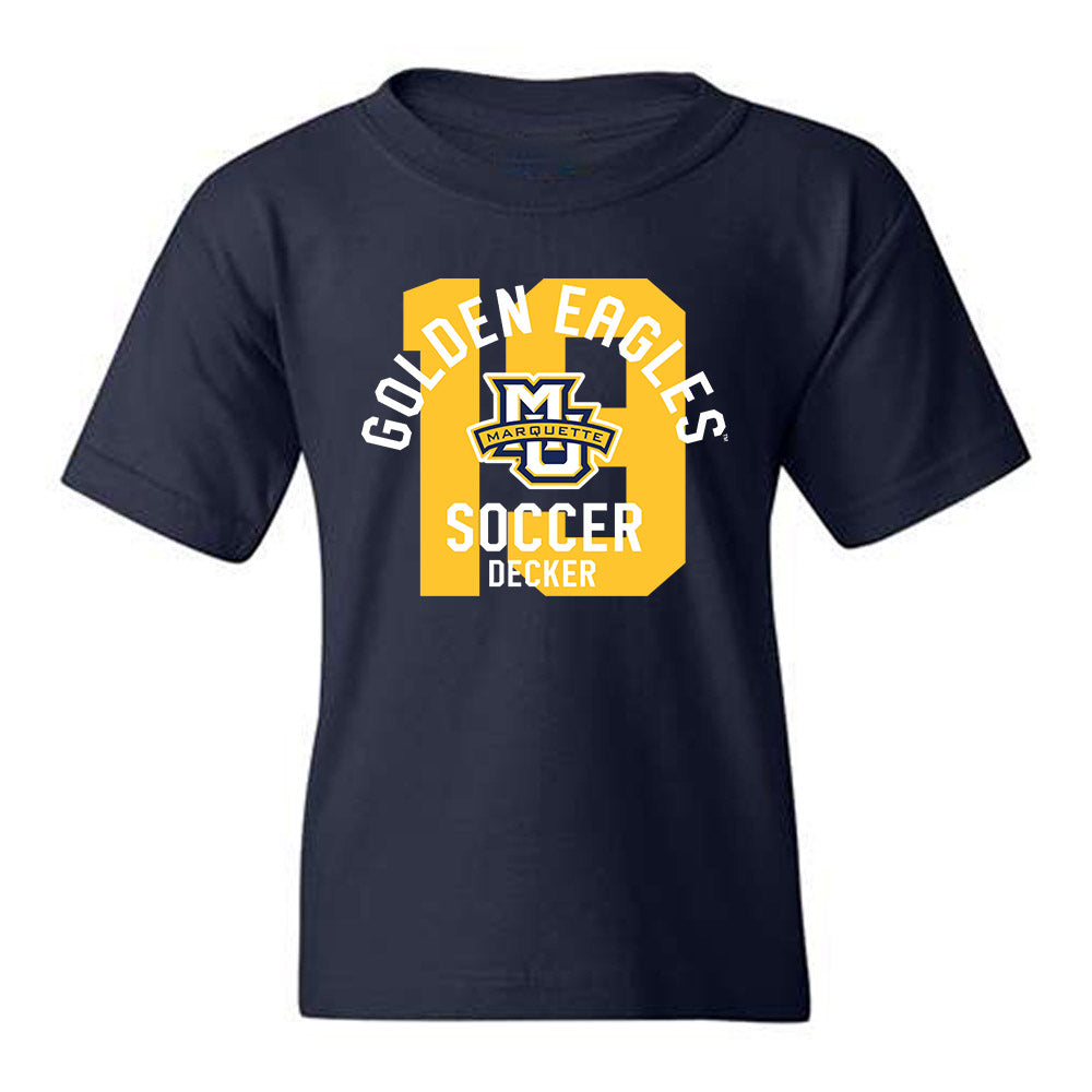 Marquette - NCAA Women's Soccer : Meg Decker - Classic Fashion Shersey Youth T-Shirt-0