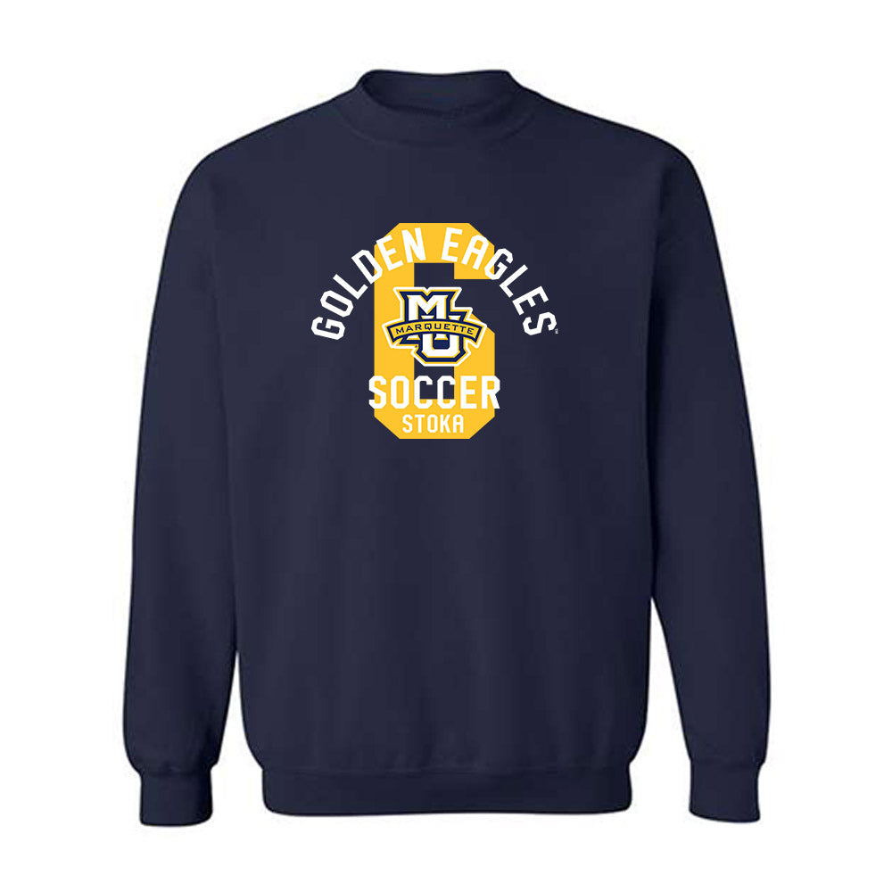 Marquette - NCAA Men's Soccer : Mateo Stoka - Classic Fashion Shersey Crewneck Sweatshirt-0