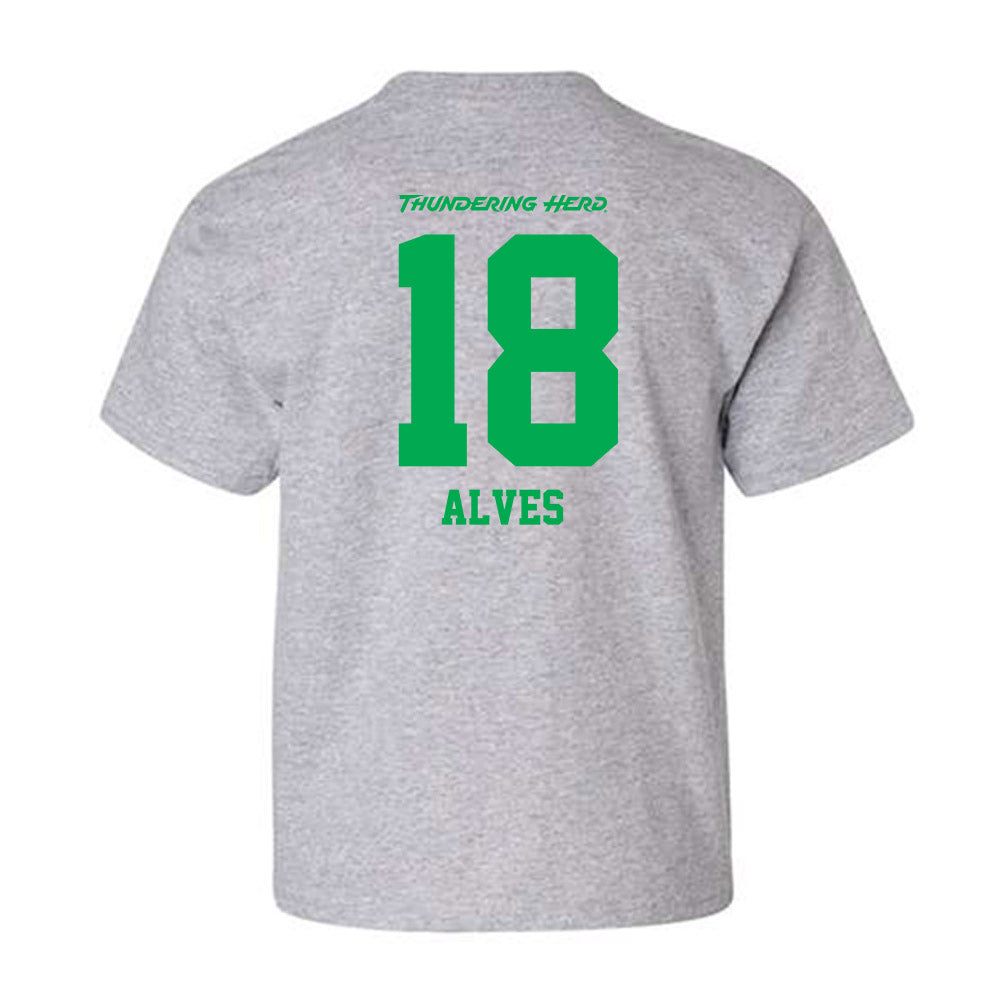 Marshall - NCAA Women's Soccer : Marcella Alves - Youth T-Shirt-1