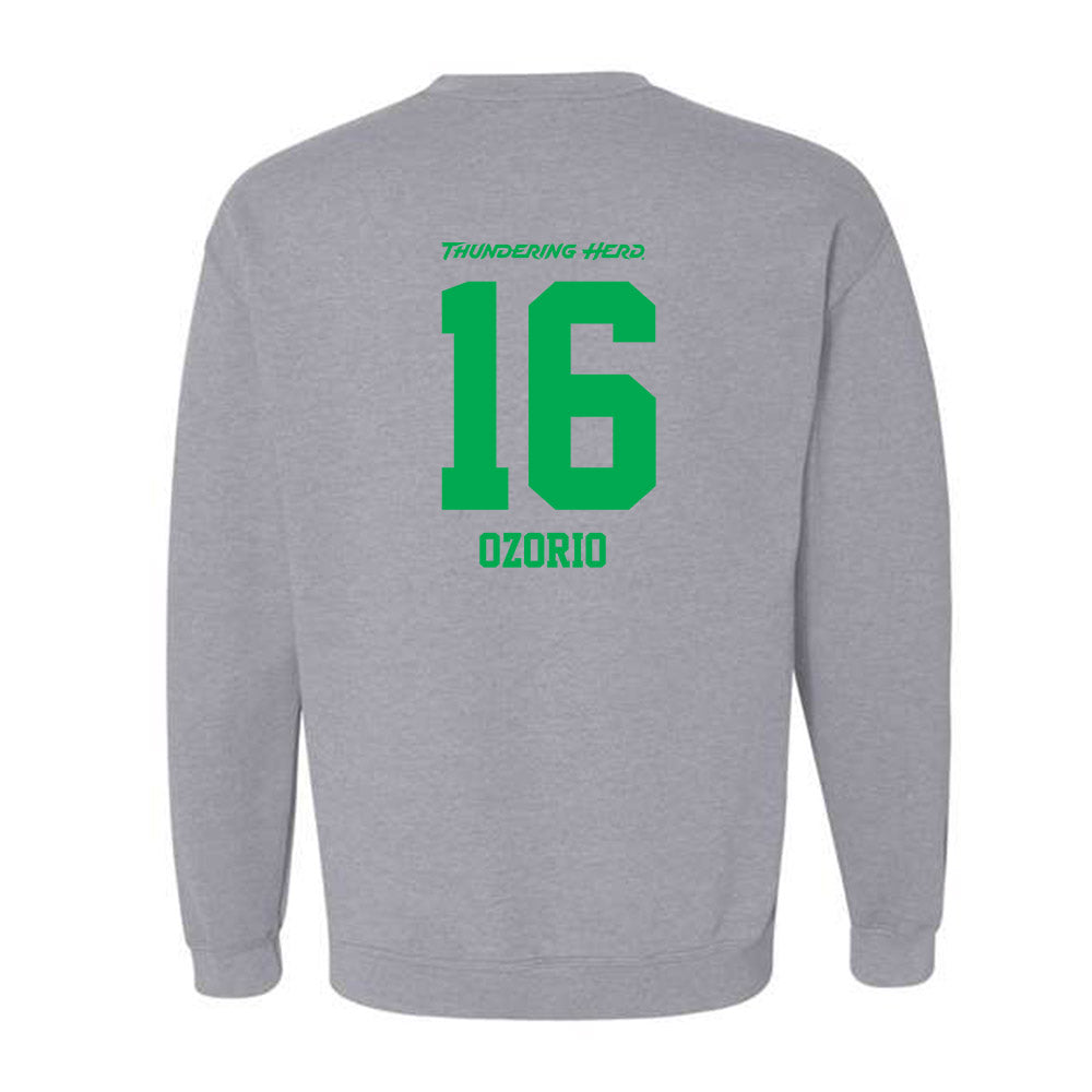 Marshall - NCAA Women's Soccer : Larissa Ozorio - Sport Grey Crewneck Sweatshirt