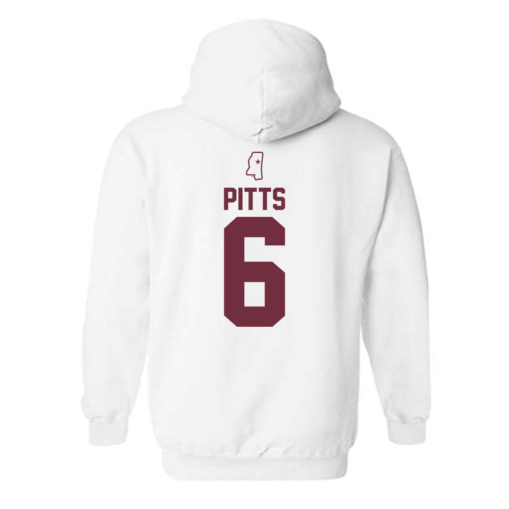 Mississippi State - NCAA Women's Soccer : Ellie Pitts - Replica Shersey Hooded Sweatshirt-1
