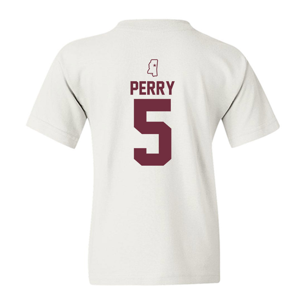 Mississippi State - NCAA Women's Soccer : ally perry - Replica Shersey Youth T-Shirt-1